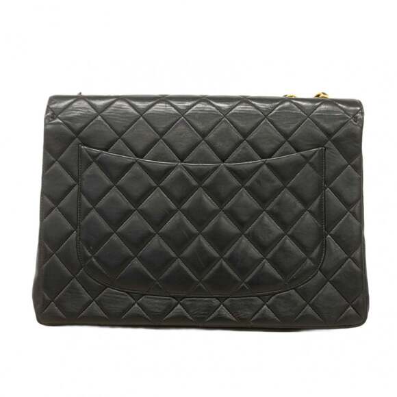 Chanel Shoulder Bag, Large Matelasse, Double Chain, Lambskin, Black, Women's,... - Picture 13 of 14